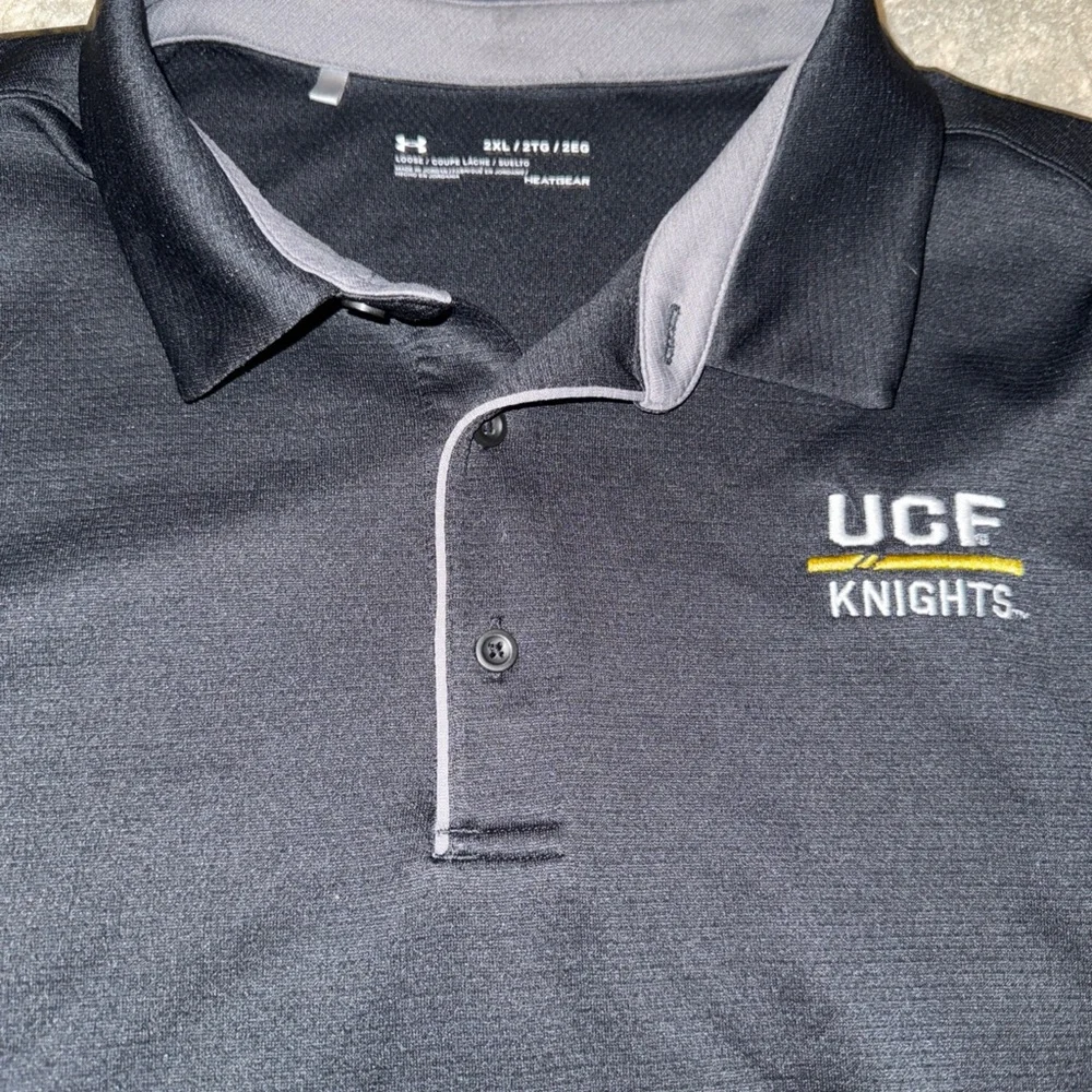 University Central Florida UCF Knights Under Armour MENS XXL 2XL Golf Polo Shirt - Picture 2 of 7